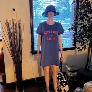 Dress forum Happy Hour Dress With Pockets short sleeves Blue ( Mahon) Medium